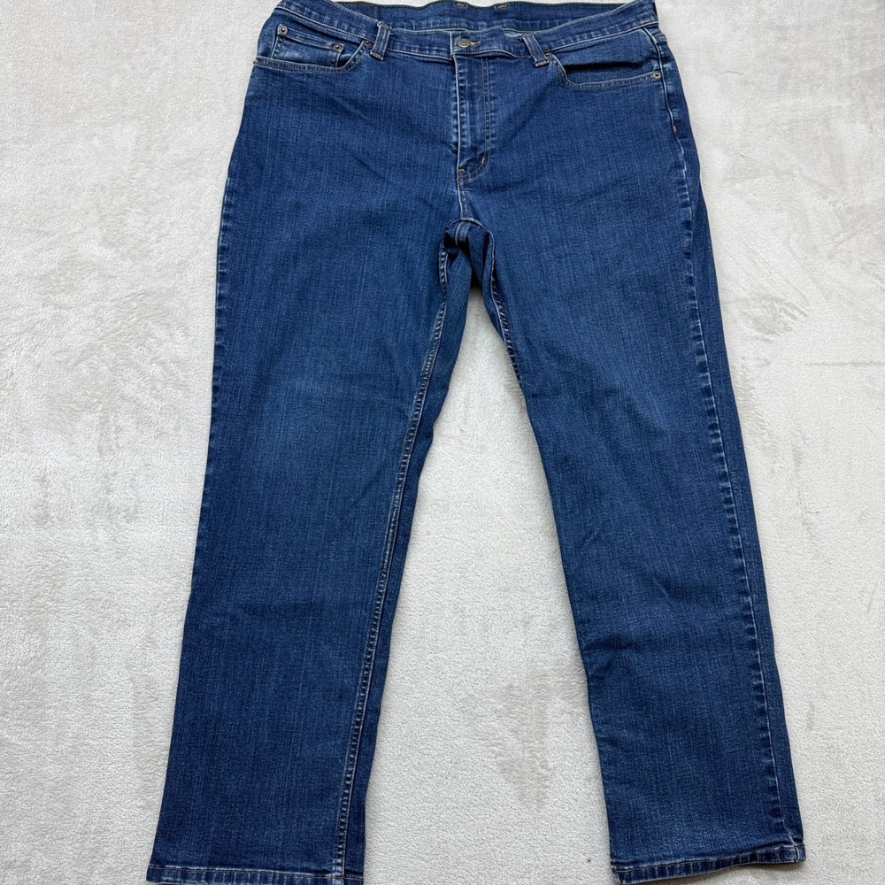 LL Bean Standard Fit Jeans Men 38X30 Bean Flex Straight Med‎ Wash Denim Stretch